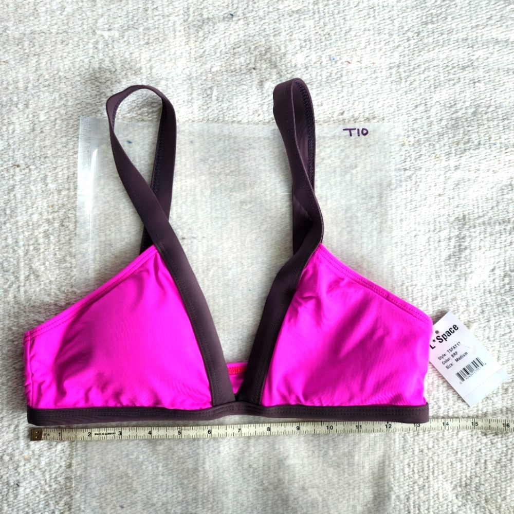 L*space bright pink bikini top